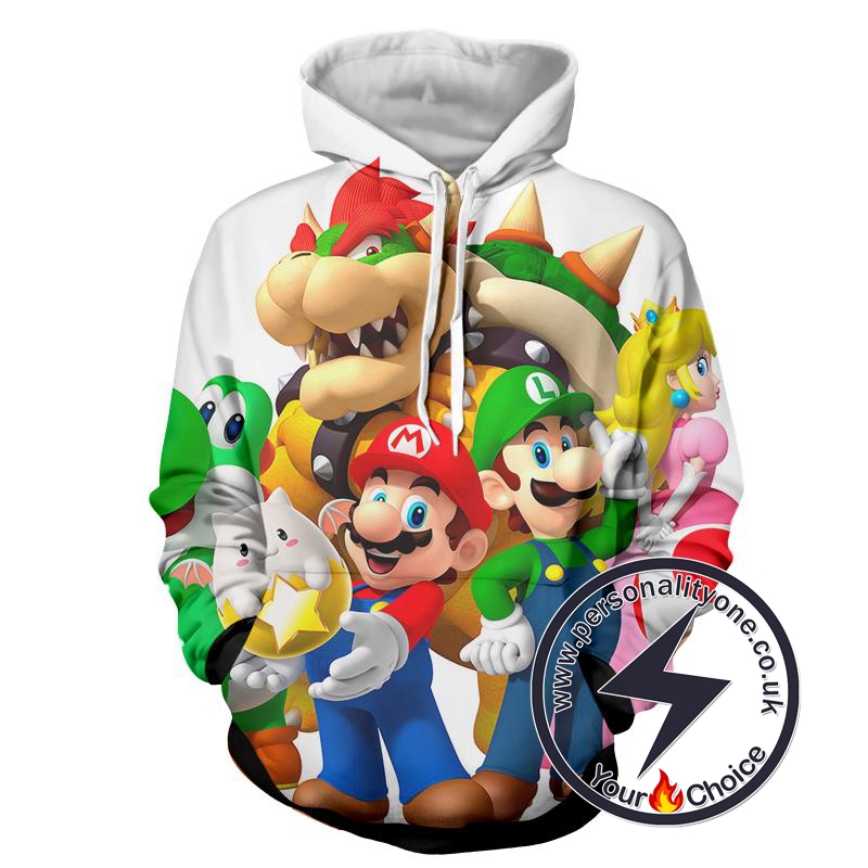 Super Mario - Super Mario Sweat Shirt - Super Mario Hoodies